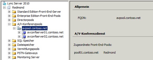 Front-End-Pools zuordnen (Seite)