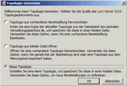Neue Topologie (Dialogfeld)