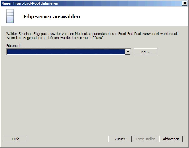 Edgeserver auswählen (Dialogfeld)