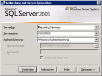 Berichtsserververbindung (Dialogfeld)