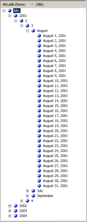 Elemente der Date-Ebene