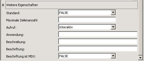 Weitere Eigenschaften (Feld)