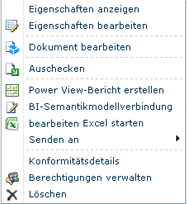 Screenshot des BISM-Schnellstartbefehls