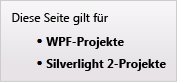 Diese Seite bezieht sich auf WPF und Silverlight 2