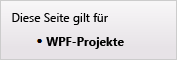 This page applies to WPF projects only