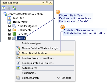 Builddefinition für den Workflow erstellen