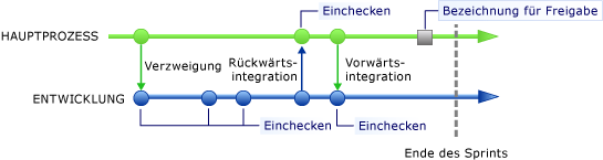 Kennzeichnen einer Verzweigung zum Erstellen einer Momentaufnahme des Codes