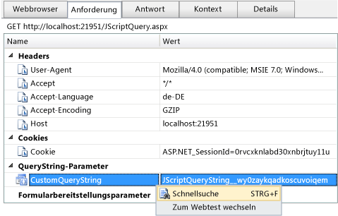 Isolieren eines dynamischen Parameters