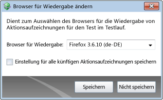 Ändern des Browsers