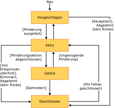 Workflow für Arbeitsaufgabe "Risiko"