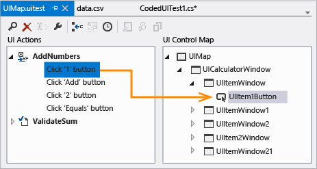 Verwenden Sie den codierten Benutzeroberflächen-Test-Editor zur Unterstützung mit Code