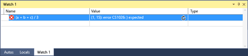 WatchExpressionError