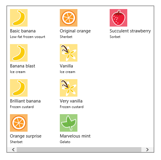 Formatierte Elemente in einer ListView