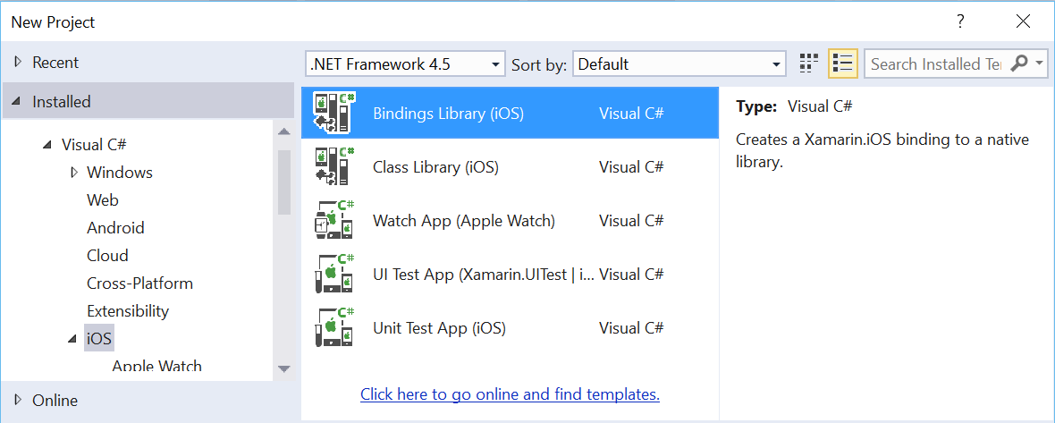 iOS Bindings Library iOS