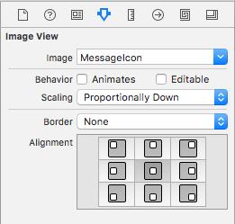 Auswählen eines Bilds im Benutzeroberflächen-Generator von Xcode