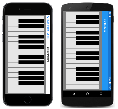 Screenshot: Seite „Silent Keyboard“