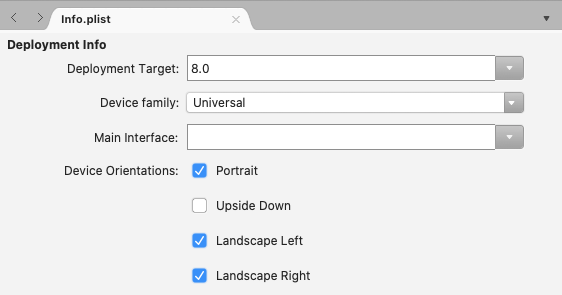 iPhone-Bereitstellungsinformationen in Visual Studio für Mac