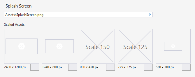 Festlegen des Begrüßungsbildschirms für UWP