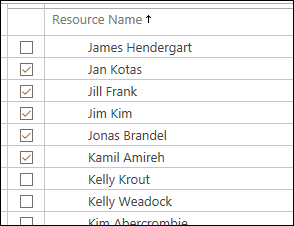 Ausgewählte Ressourcen im Ressourcencenter.