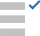 Checklistensymbol mit einem Häkchen