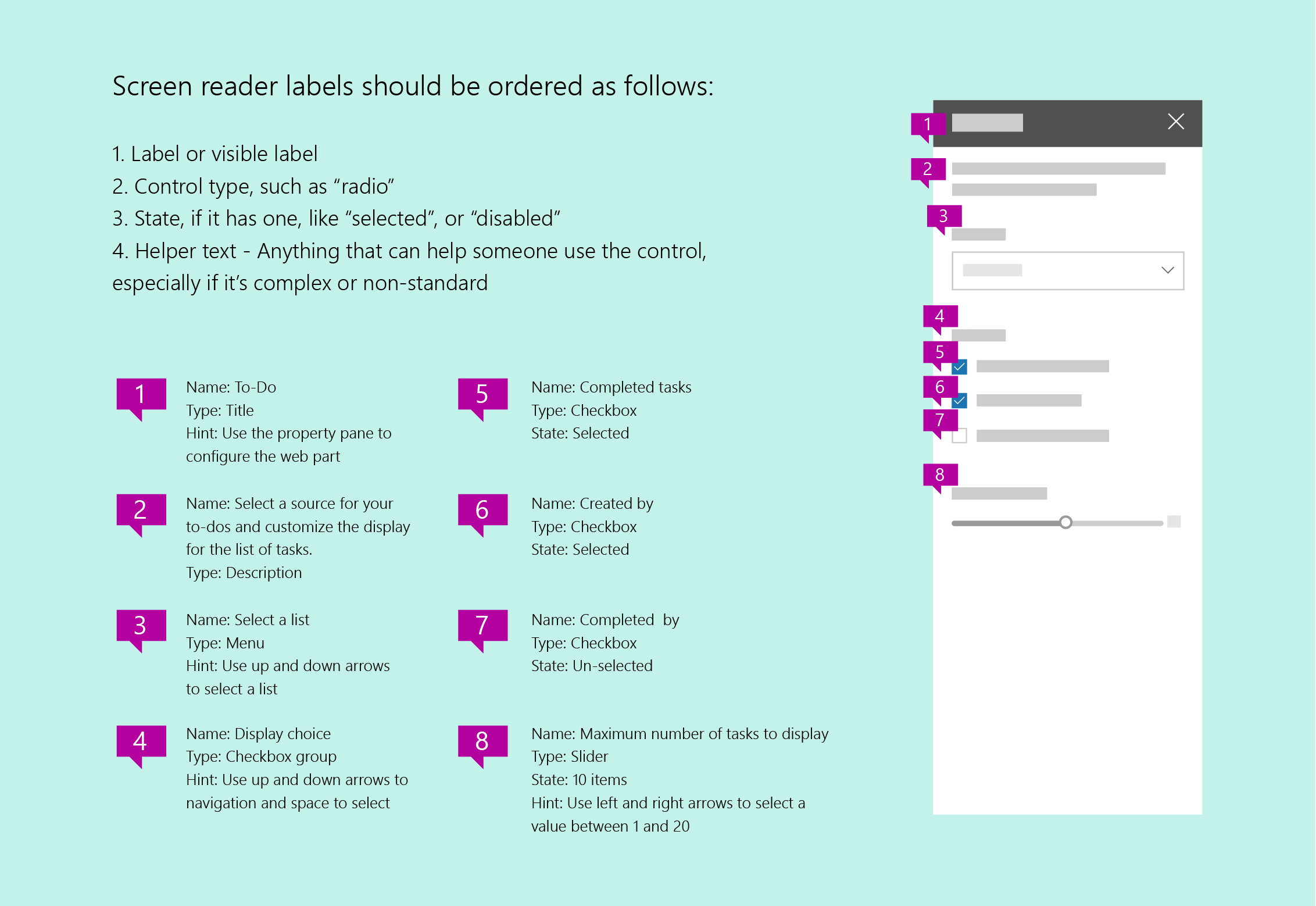 Navigation auf einer SharePoint-Website per Sprachausgabe