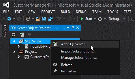 Herstellen einer Verbindung zur Azure SQL-Datenbank von Visual Studio aus