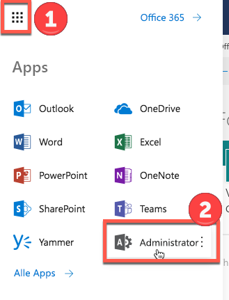 App-Startprogramm für Office 365