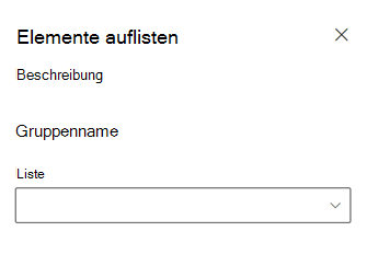 Die während des Ladens von Informationen zu verfügbaren Listen angezeigte Ladeanzeige im Webpart