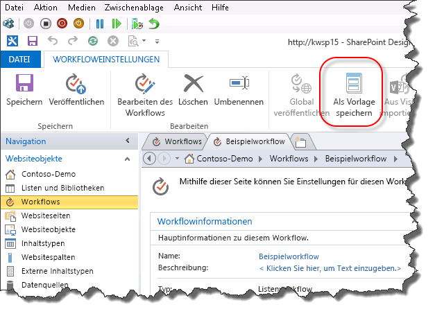 Paketworkflow in SPD 2013