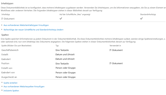 Screenshot, auf dem die Startseite des ECM.DocumentLibraries-Beispiel-Add-Ins mit einem Dokumentvorlagen-Dropdownfeld dargestellt ist, das das IT-Dokument als Auswahl aufführt.