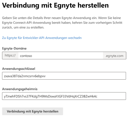 Erste Schritte mit egynte connect