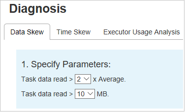 Registerkarten unter „Diagnosis“ (Diagnose)