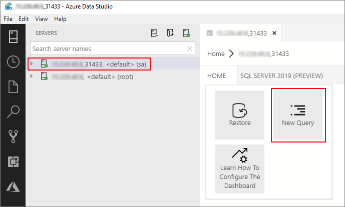 Abfrage der SQL Server-Masterinstanz