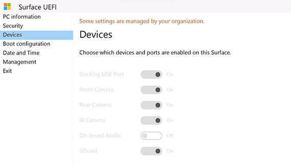 Surface UEFI.