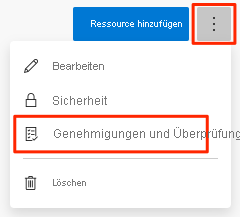 A screenshot of Azure Pipelines, showing the location of the approvals and checks menu item.