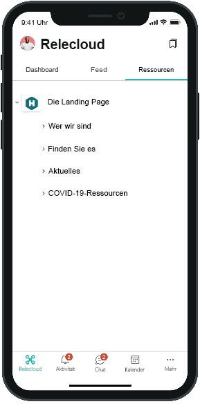 Screenshot der Registerkarte 