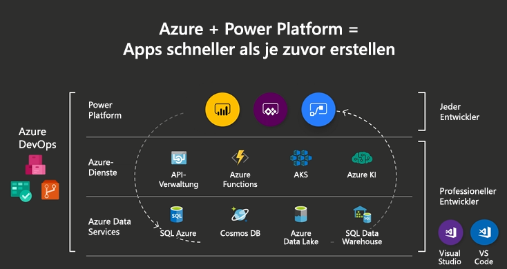 Diagramm, das das sich entwickelnde Ökosystem anzeigt