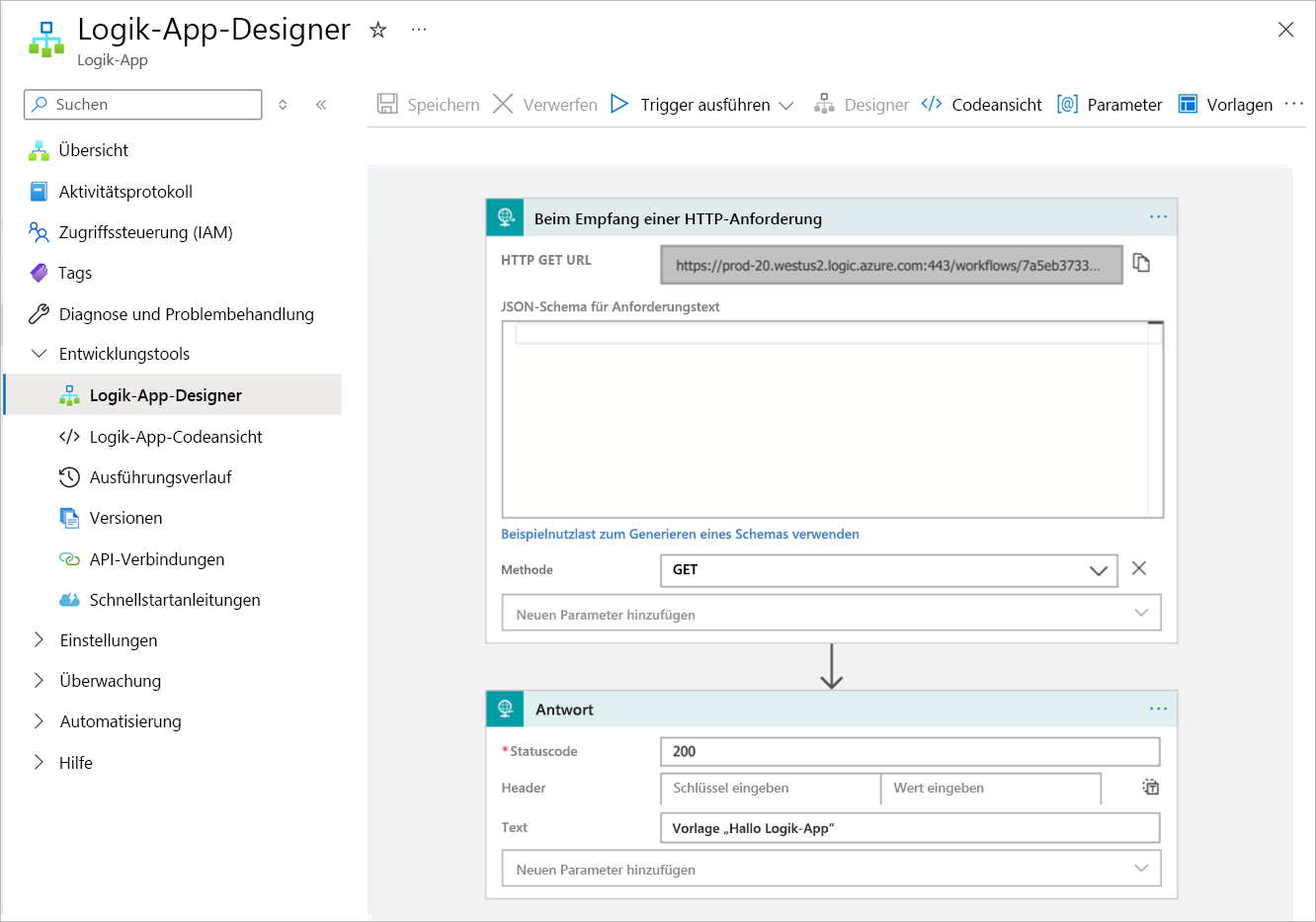 Übersicht über den Workflow-Designer