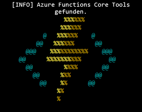 Image showing the Azure Function Core tools logo.