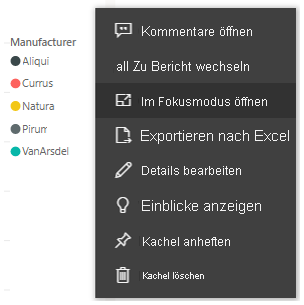 Screenshot der Option „Im Fokusmodus öffnen“