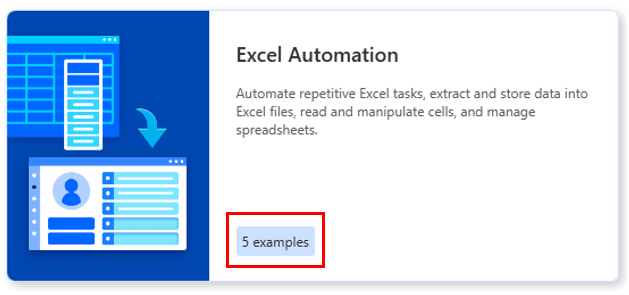 Screenshot der Excel-Automatisierungsbeispiele