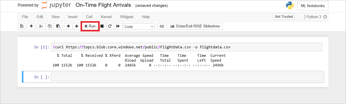 Importieren eines Datasets