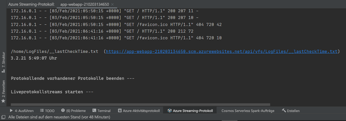 Screenshot: Webbrowser, der die HTTP 403-Meldung anzeigt