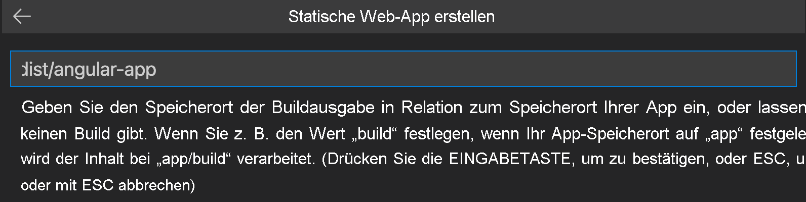 Screenshot: Pfad der Angular-App-Dateien