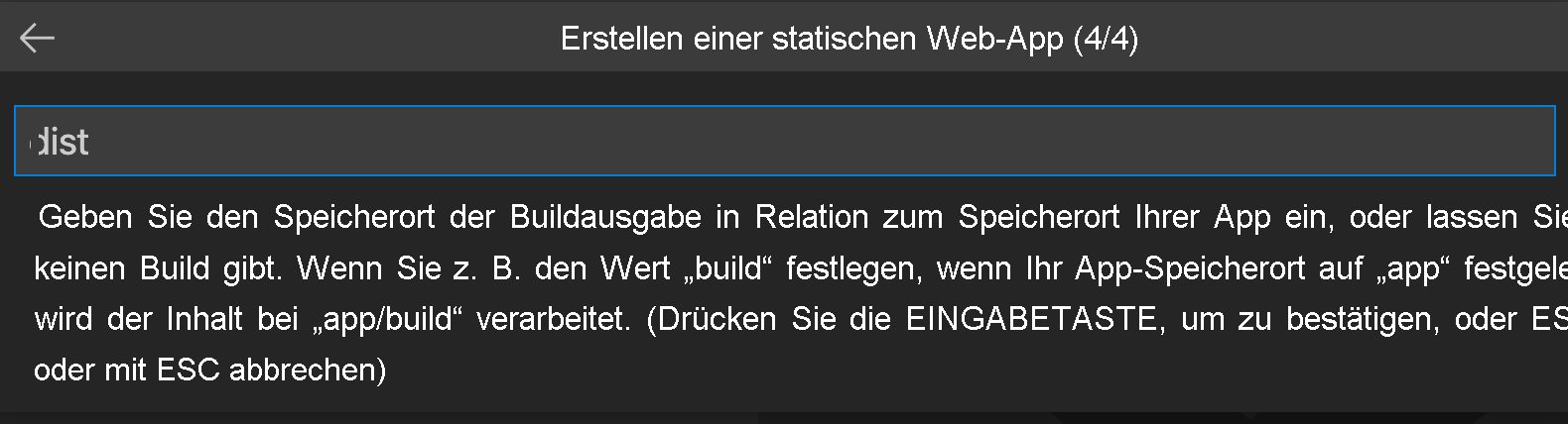 Screenshot: Pfad der Vue-App-Dateien