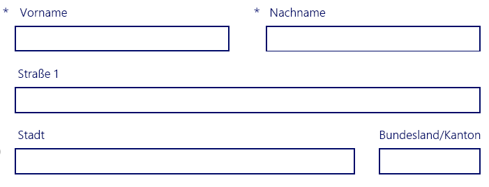 Screenshot der Optionen für das Layout von Drag & Drop-Spalten