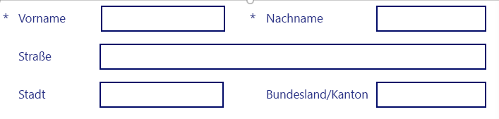 Screenshot zum Ändern des Formularlayouts in horizontal