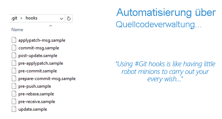 Screenshot: GitHub-Hookdateien für Automatisierung.