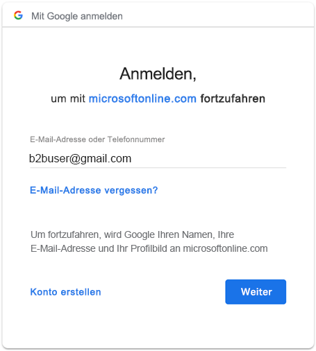 Screenshot der Google-Anmeldeseite. Benutzer müssen sich anmelden, um Zugriff zu erhalten.