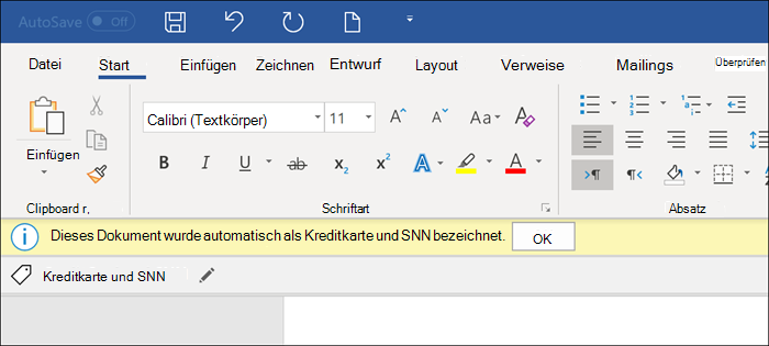 Screenshot „Diese Bezeichnung automatisch Dateien und E-Mails zuweisen, wenn sie den Bedingungen entsprechen.“